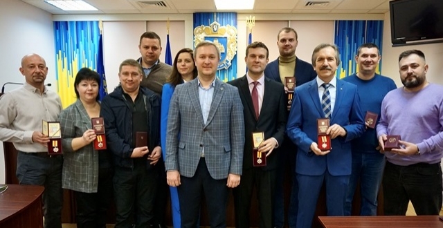 Олександр Поповцев вручив нагороди керівному складу Шевченківської РДА від Міноборони України